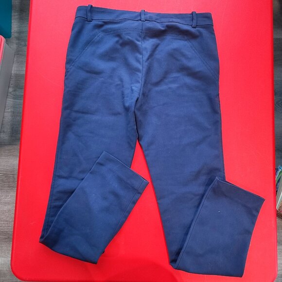 ZARA Women casual pants navy blue zipper pockets women's size M - Picture 3 of 6